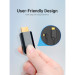 Vention Кабель мультимедійний USB-C 3.1 to HDMI 1.5m 90° 4K 60 Гц PVC Black Vention (CGVBG)