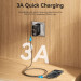 Vention Дата кабель USB-C to USB-C 0.5m USB2.0 60W (20V/3A) angle 90° Gray Aluminum Alloy Vention (TRAHD)