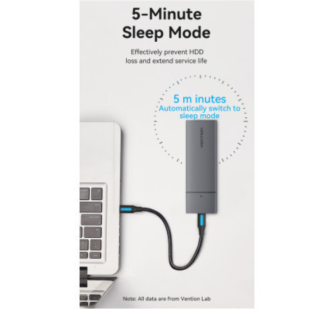Vention Кишеня зовнішня Vention SSD M.2 (NVME) M-key USB Type-C 3.2 gray (KPGH0)