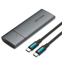Кишеня зовнішня Vention SSD M.2 (NVME) M-key USB Type-C 3.2 gray (KPGH0)