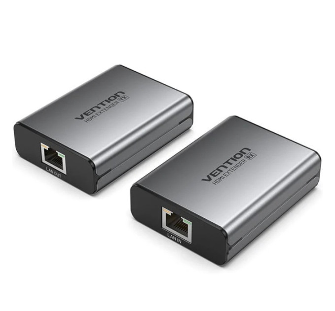 Vention Адаптер HDMI via UTP up to 60m w/Power adapter(RX/TX) V1.4 1080p 60Hz 3D DD7.1 Vention (AKGH0-EU)
