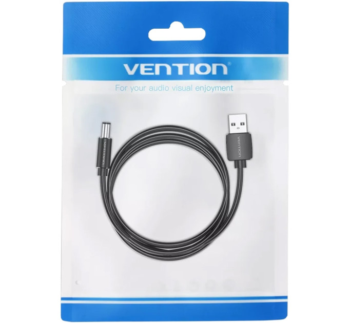 Vention Кабель Vention USB - DC (M/M), 5.5 мм, 0.5 м, Black (CEYBD)