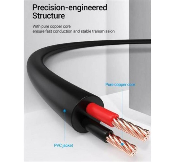 Vention Кабель Vention USB - DC 3.5 мм (M/M), 1.5 м, Black (CEXBG)