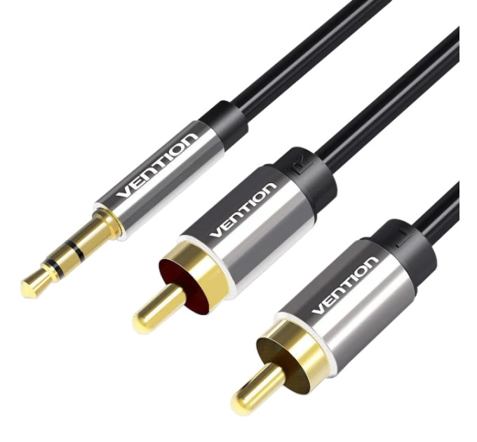 Vention Кабель Vention 3.5 мм - 2хRCA (M/M), 10 м, Black (BCFBL)