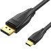 Vention Кабель Vention DisplayPort - USB Type-C (M/M), 2 м, Black (CGYBH)