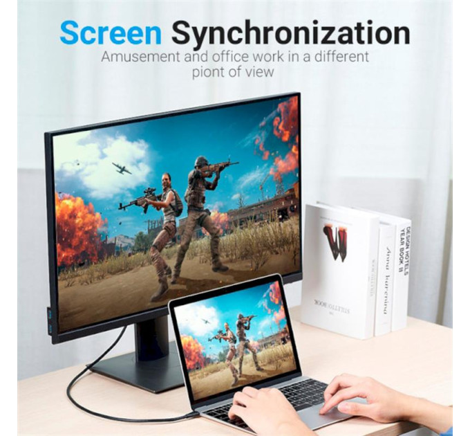Vention Кабель Vention DisplayPort - USB Type-C (M/M), 2 м, Black (CGYBH)
