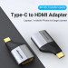 Vention Адаптер Vention HDMI - USB Type-C (F/M), Black (TCAH0)