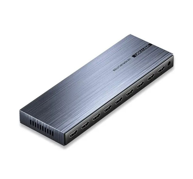 Vention Сплітер 4К 1*8HDMI Black Aluminum Alloy Type EU Standart (AKQB0-EU)