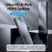 Vention Сплітер 4К 1*8HDMI Black Aluminum Alloy Type EU Standart (AKQB0-EU)