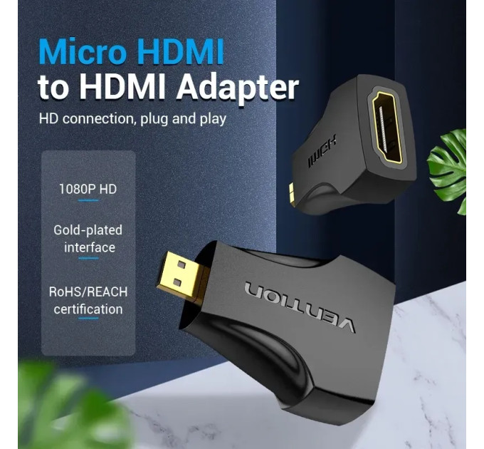 Vention Адаптер Vention HDMI - micro-HDMI (F/M), Black (AITB0)
