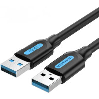 Кабель Vention USB - USB V 3.0 (M/M), 1 м, Black (CONBF)