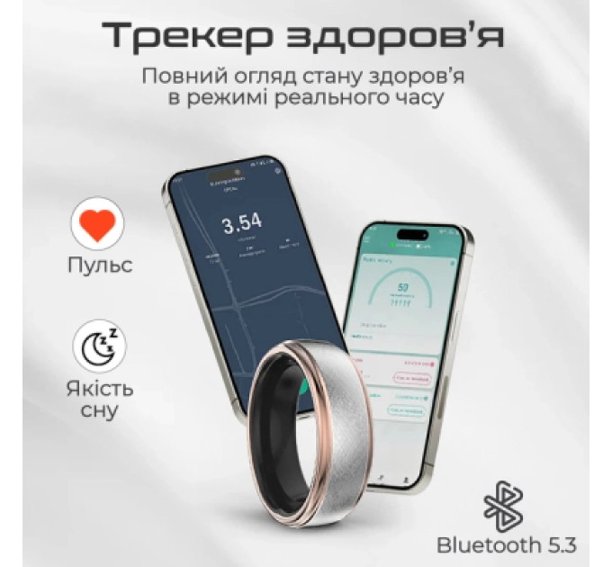 HIFuture Смарт-кільце HiFuture Future Ring2 10 Titanium Silver (futurering2-10.titaniumsilver)