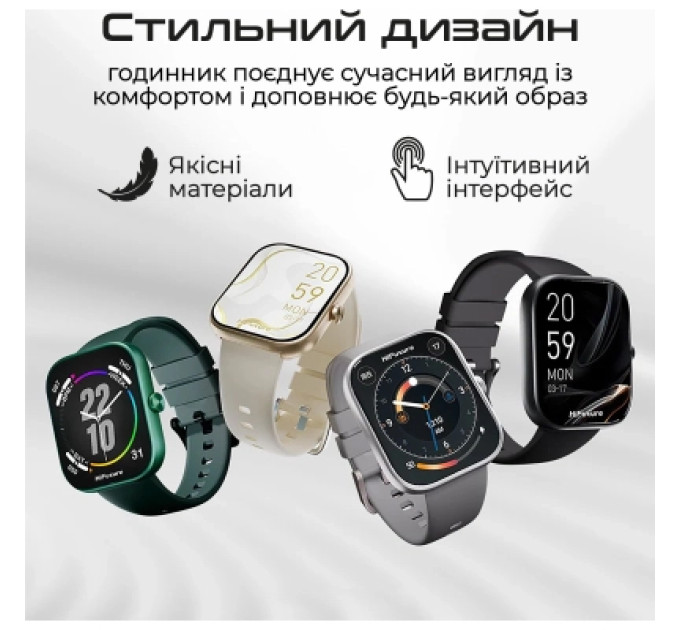 HIFuture Смарт-годинник HiFuture lume black (lume.black)