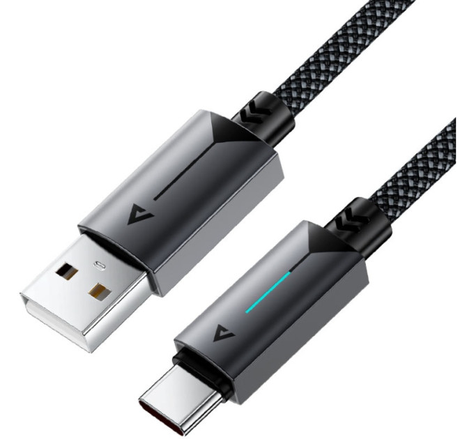 Acefast Дата кабель USB 2.0 AM to USB-C 1.2m 60W black Acefast (6974316284482)