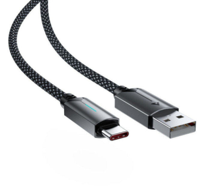 Acefast Дата кабель USB 2.0 AM to USB-C 1.2m 60W black Acefast (6974316284482)