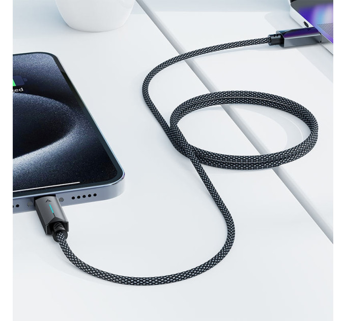 Acefast Дата кабель USB 2.0 AM to USB-C 1.2m 60W black Acefast (6974316284482)