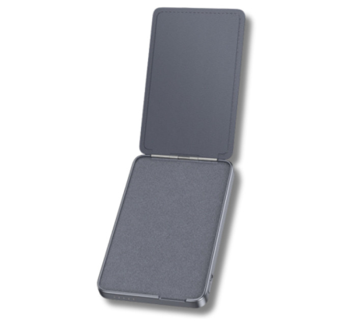 HOCO Батарея універсальна HOCO 5000mAh Title PD/20W Magnetic with stand + mini wallet Grey (Q46 / 714988)