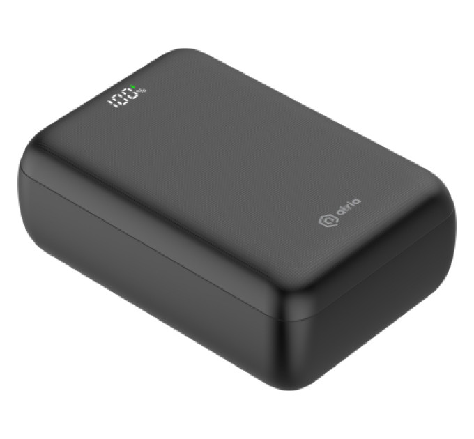 ATRIA Батарея універсальна Atria 30000mAh, PD/22.5W, QC/3.0 (WPD-P93)