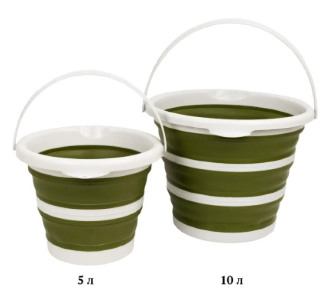 Tribe Відро складане Tribe Water Bucket 10 л olive (T-FJ-0048-olive)