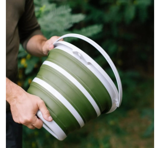 Tribe Відро складане Tribe Water Bucket 10 л olive (T-FJ-0048-olive)