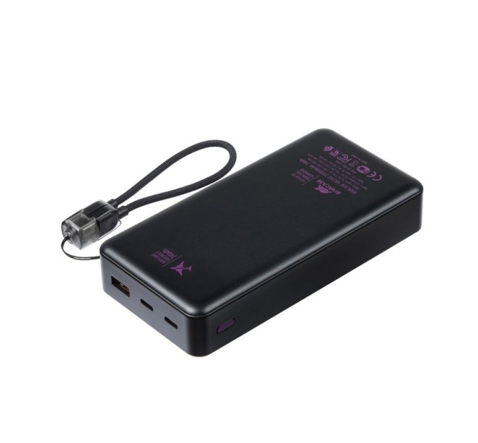 RivaCase Портативний зарядний пристрій Rivacase, 20000 mA, RIVAPOWER VA2312 (Black)