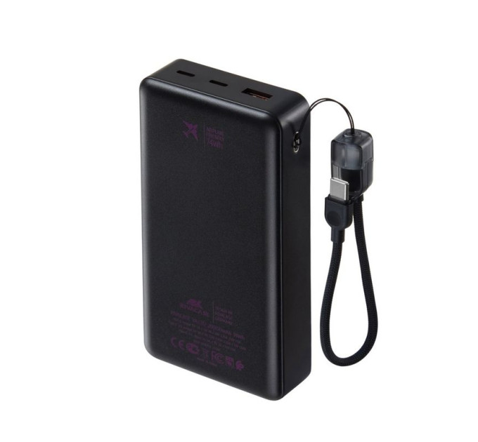RivaCase Портативний зарядний пристрій Rivacase, 20000 mA, RIVAPOWER VA2312 (Black)