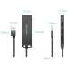 Vention Хаб USB 2.0 -> 4xUSB 2.0, 0.15м, Black Vention