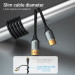Vention Кабель HDMI M - M, 3.0 м, V2.0, 4K 60 Гц, Aluminum Alloy, Ultra Thin, Vention