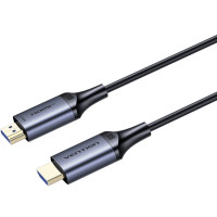 Кабель HDMI M - M, 10.0м, V2.1, 8K 60Гц 48Gbps Aluminum Alloy, сірий Vention