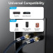 Vention HiFi Audio Speaker Cable 2.0м,Banana 2xM/M,4N OFC Silver, Gold-Plated,TPE + обплетення,Vention