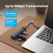 Vention Хаб USB 3.0 -> 4xUSB 3.0, 1.0м, з живленням Micro-USB,чорний Vention
