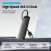 Vention Хаб USB 3.0 -> 4xUSB 3.0, 1.0м, з живленням Micro-USB,чорний Vention