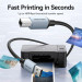 Vention Кабель USB 2.0 AM-BM, 5.0 м, 480Mbps Printer, обплетення сірий Vention