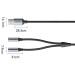 Vention Звукова карта USB AUX jack, 2*TRS (Mic + Ear)  0.25м, обплетення, Aluminum Alloy Vention