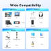 Vention Звукова карта USB AUX jack, 2*TRS (Mic + Ear)  0.25м, обплетення, Aluminum Alloy Vention