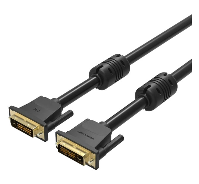 Vention Кабель DVI-D 24M - 24M, 3.0м, 2K 60Hz, Gold-Plated, PVC Vention