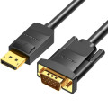 Vention Кабель DisplayPort M - VGA M, 2.0м, 1080P 60Гц, Gold-Plated, чорний Vention