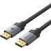 Vention Кабель DisplayPort M - M 2.0м, V2.1, 16K 60 Гц, зворотня сумісність, обплетення, чорний