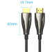 Vention Кабель HDMI M - M, 60.0 м, V2.0, Optical 4K 60Гц zinc alloy black Vention