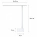 Vention LED лампа настільна Vention USB Rechargeable Foldable Desk Lamp, 5W 6000K,1800mAh,Aluminum,біла