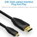 Vention Кабель HDMI M - Micro M, 1.0 м, V2.0 4K 60Гц 18Gbps HDR Dolby,  PVC Vention