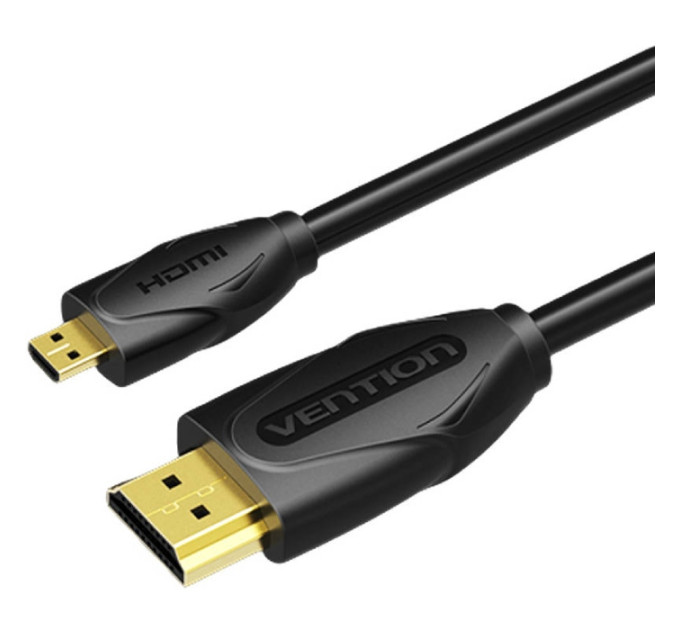 Vention Кабель HDMI M - Micro M, 1.0 м, V2.0 4K 60Гц 18Gbps HDR Dolby,  PVC Vention
