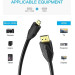 Vention Кабель HDMI M - Micro M, 1.0 м, V2.0 4K 60Гц 18Gbps HDR Dolby,  PVC Vention