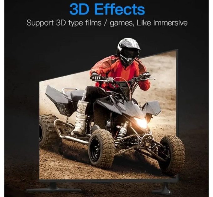 Vention Кабель HDMI M - Micro M, 1.0 м, V2.0 4K 60Гц 18Gbps HDR Dolby,  PVC Vention