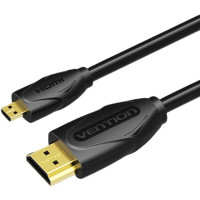 Кабель HDMI M - Micro M, 3.0 м, V2.0 4K 60Гц 18Gbps HDR Dolby,  PVC Vention