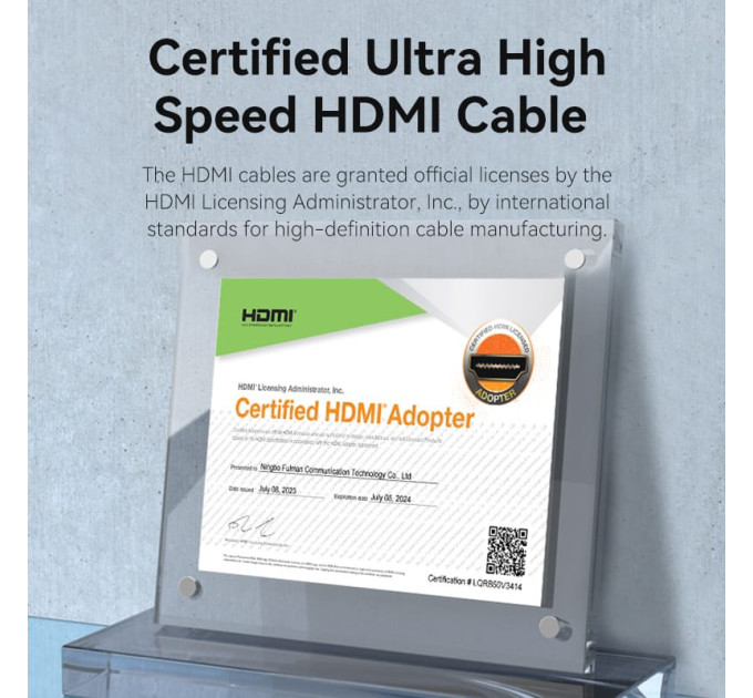 Vention Кабель HDMI M - M, 10.0м, V2.0, 4K 60Гц, Gold-Plated, PVC Vention