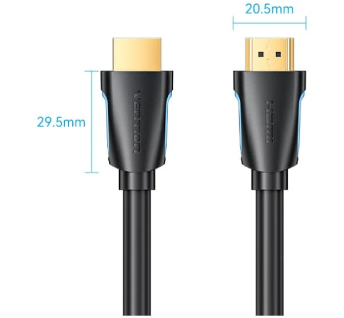 Vention Кабель HDMI M - M, 5.0м, V2.0, 4K 60Гц, Gold-Plated, PVC Vention