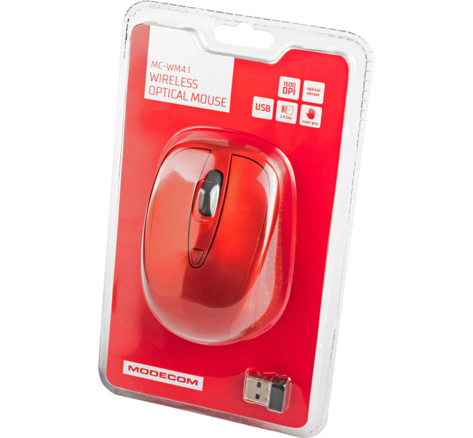 Modecom Мишка Modecom MC-WM4.1 Wireless Red (M-MC-0WM4.1-500)