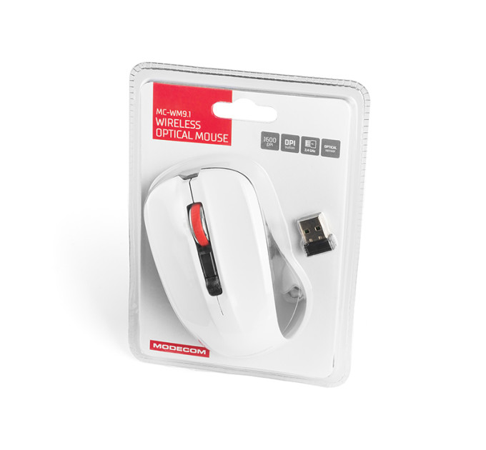Modecom Мишка Modecom MC-M9.1 Wireless White (M-MC-0WM9.1-200)