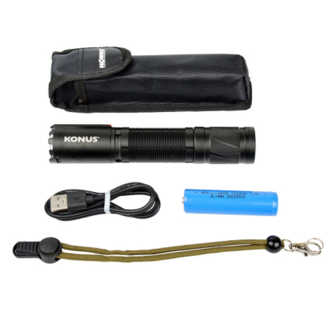 Konus Ліхтар Konus Konuslight-RC7 (1200 Lm) USB Rechargeable (3931)